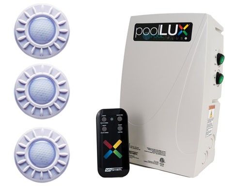 S.R.Smith PoolLUX Plus2 Multi-Zone Wireless Lighting Control System with Remote | 120 Watt 120V Transformer | Includes 3 Mod-Lite Light Kit | 3ML-150-PLX-PL2