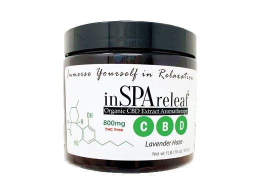 inSPAreleaf CBD Aromatherapy 16oz. Crystals | Lavender Haze | 1700