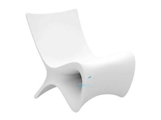 Ledge Lounger Autograph Chair | In-Pool & Poolside Lounge Chair | White | LL-AG-CR-W