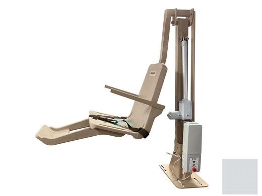SR Smith multiLift2 Flanged Mounted ADA Compliant Pool Lift | Field Reversible Seat | Gray Mist | 580-0000 580-0000N