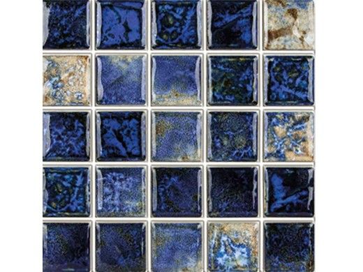 National Pool Tile Baroque 1x1 Series | Stone Blue | CVKBQS111