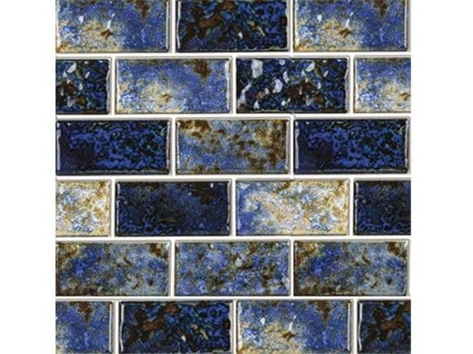 National Pool Tile Baroque 1x2 Series | Stone Blue | CVKBQS121