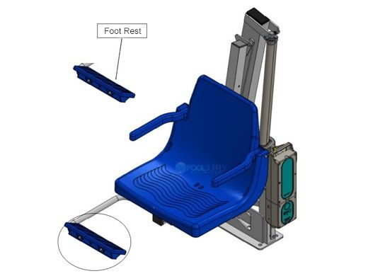 Global Pool Products H-300 Foot Rest | GLCLFRK