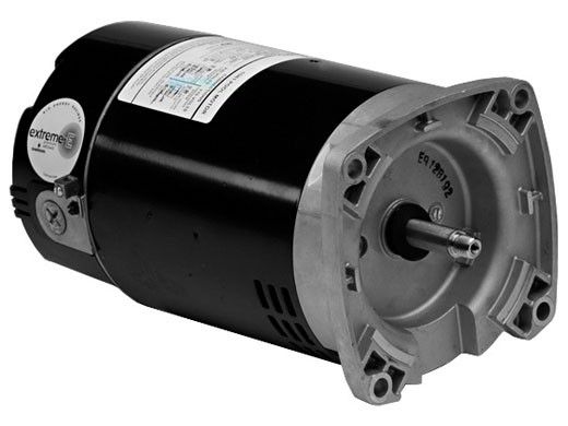 Replacement Square Flange Pool & Spa Motor 2HP | 230V 56 Frame Full-Rated Open Dripproof | Two Speed with Timer | ASB2984T