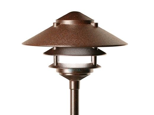 FX Luminaire DR Path Light 3 Tier | 24" Riser | Flat Black | DR-NL-24R-FB