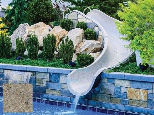 SR Smith 10' Garden Ride Pre-Configured Custom Slides | Right Curve | Pebble | GRS10-CR-55-C