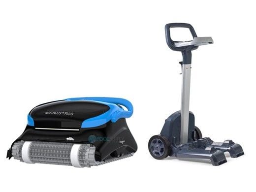 Maytronics Dolphin Nautilus CC Plus WiFi Connected Robotic Pool Cleaner with Caddy | 99996406-CADDY