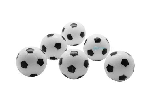 Hathaway Soccer Ball Style Foosballs | 6-Pack | BG50380