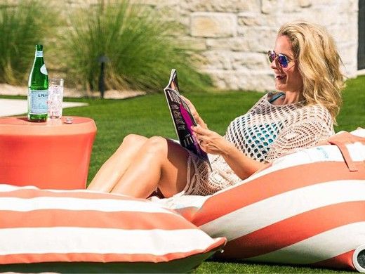 Ledge Lounger Laze Pillow Floating Lounger | Charming Cabana | LL-LZ-P-CHC