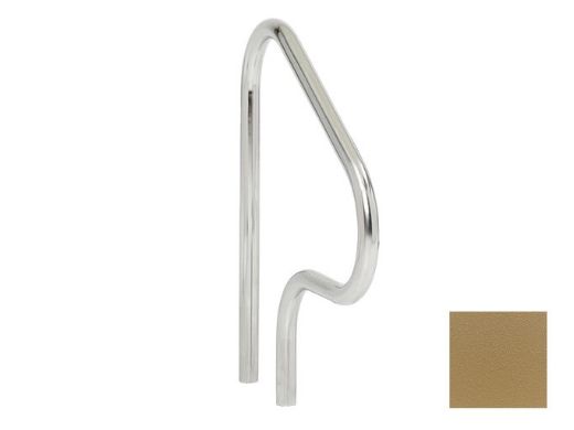 S.R.Smith 26" Figure 4 Residential Handrail Single | 316 Marine Grade Stainless Steel | 1.90" OD | .049" Wall | Taupe | F4H-102S-MG-TP