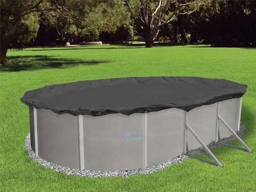Arctic Armor Winter Cover | 18'X34' Oval for Above Ground Pool | 10-Year Warranty | WC413-4