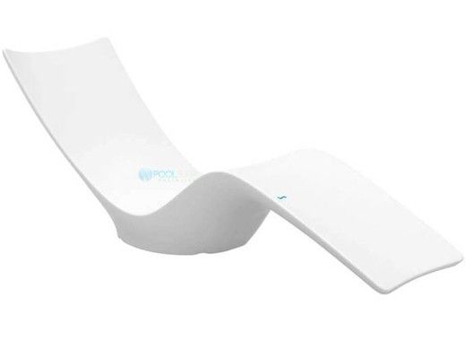 Ledge Lounger Autograph Chaise | In-Pool & Poolside Lounge Chaise | White | LL-AG-C-W
