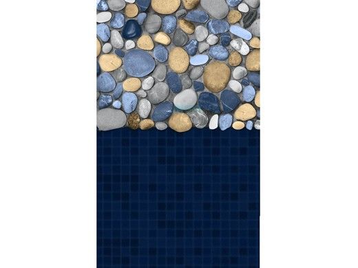 8' Round Over-Lap Above Ground Pool Liner | Canyon Pattern | 48" - 54" Wall | Heavy Gauge | NL200-40