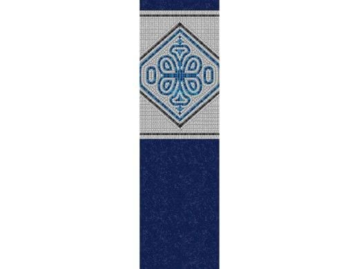 12' Round Uni-Bead Above Ground Pool Liner | Mangalore Mosaic Pattern | 54" Wall | Heavy Gauge | NL329-40