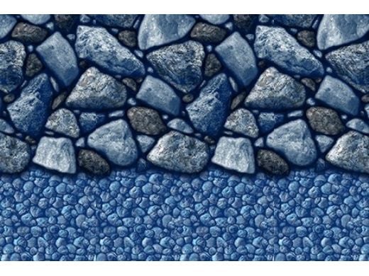 16' Round Boulder Beach Pattern Liner | Overlap | 48" - 54" Wall | 290016 |