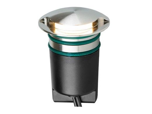 FX Luminaire VO Wall Light Fixture 1LED | Zone Dimming | Ground Wash 180 | Stainless Steel | VO-ZD-1LED-GW-180-SS