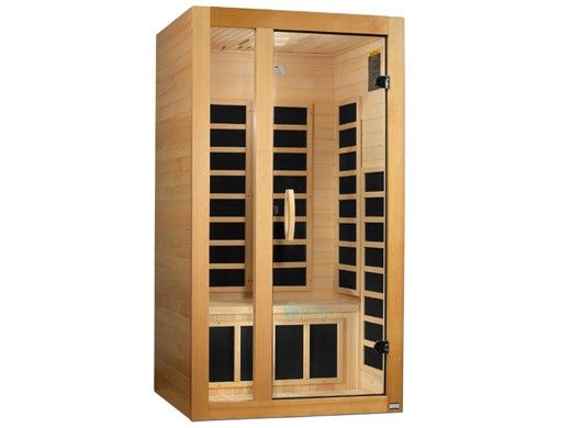 Golden Designs Dynamic Gracia 1-2 Person Low EMF FAR Infrared Sauna | Hemlock | DYN-6119-01