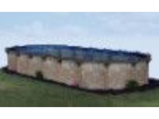 Coronado 16' x 32' Oval Sub-Assy (Pool Frame) | Must Use with Integral Walk-in Step | 54" Wall | Resin Top Rails | 5-4926-139-654