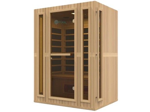 Golden Designs Maxxus 3-Person Low EMF FAR Infrared Sauna | Hemlock | MX-LS3-01