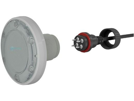 PAL Lighting Treo Max Warm White Nicheless Pool & Spa Light | 5W 12V AC 80' Cord & Plug | 64-EGTMXWW-80