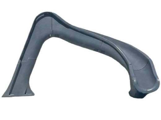 Global Pool Products Side Winder Swimming Pool Slide | Right Turn | Gray | GPPSSW-GREY-R