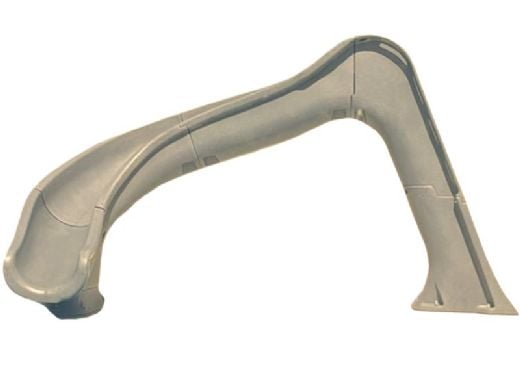 Global Pool Products Side Winder Swimming Pool Slide | Left Turn | Sandstone | GPPSSW-SAND-L