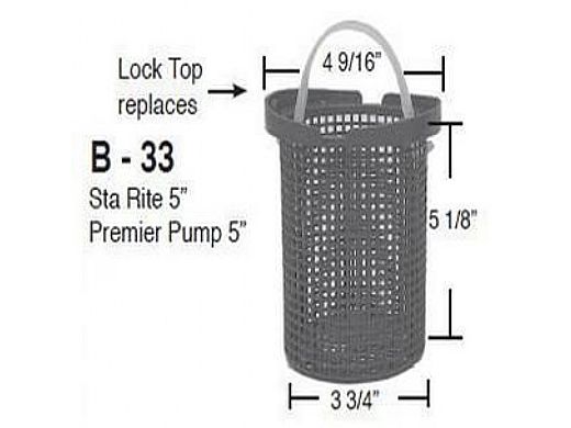Aladdin Basket for Sta Rite 5"? Premier Pump 5"? #475-P3-SF | B-33