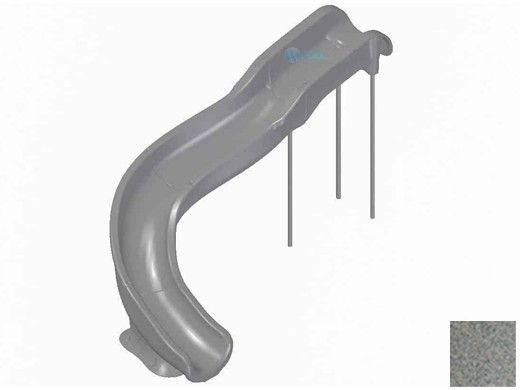 Global Pool Products Landscape Slide Swimming Pool Slide | Left Turn | Sandstone | GPPSSW17-SAND-L