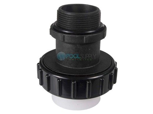 CMP Long High Temp Self-Sealing Union | 1.5" MIP 1.5" Socket 2" Spigot | Black | 21063-154-000