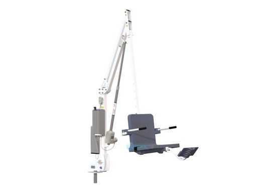 Aqua Creek Revolution XL Pool Lift | No Anchor | White Powder Coat with Gray Seat | F-REVXL-G