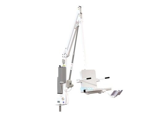Aqua Creek Revolution XL Pool Lift | No Anchor | White Powder Coat with White Seat | F-REVXL-W