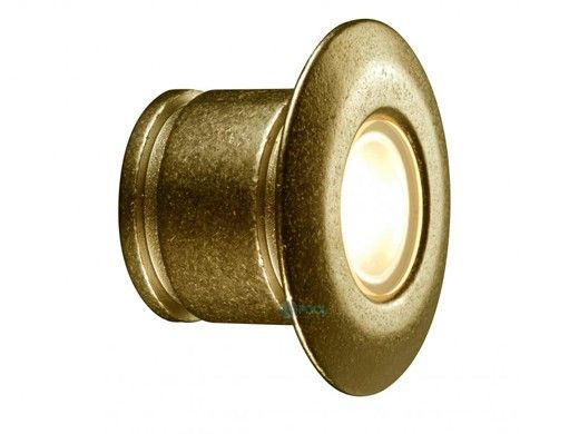 FX Luminaire PO 1LED Wall Light | Natural Brass | Round | PO-1LED-RD-BS