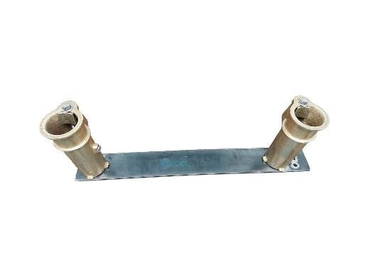Global Pool Products 6" Double Socket Anchor Set of 2 & Universal Anchor Plate | GPP-X2BB-ANC-K