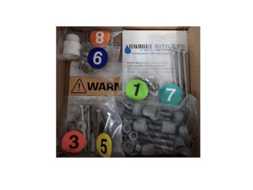 Global Pool Products Hardware Kit for Tidal Wave Pool Slide | GPPSTW-HWK-S