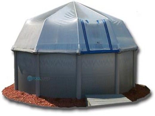 Fabrico Sun Dome Replacement Vinyl for Above Ground Pools | 12' x 24' Oval | 211181