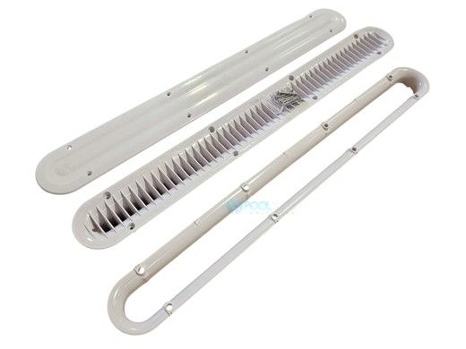 Aquastar 32" Channel Drain Debris Catcher Anti-Entrapment Insert, Cover, Buzz Top Cover and Screws Only | Without Sump or Frame | VGB Series | Dark Gray | 32CDLTNFK105
