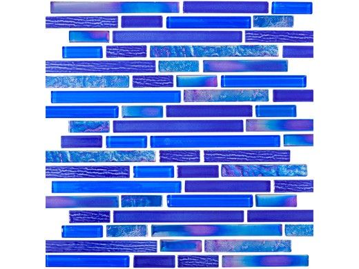 National Pool Tile South Seas Pattern Glass Tile | Blue | STH-BLUE PTRN