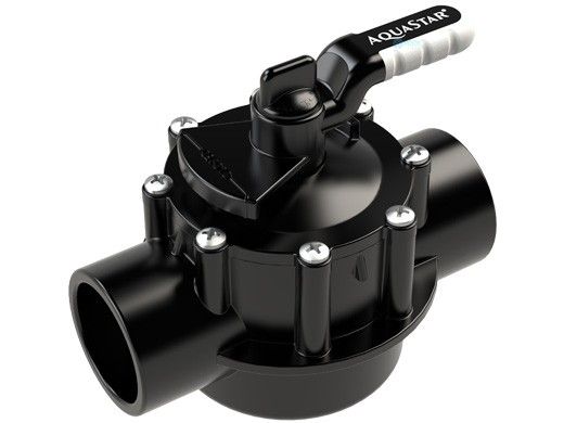 AquaStar FlowStar 2-Way Valve with Rubber Handle | 1.5" x 2" | AV2W15C