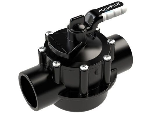 AquaStar FlowStar 2-Way Valve with Rubber Handle | 2" x 2.5" |  AV2W20C