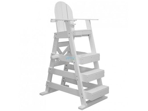 Tailwind Furniture 3-Step Lifeguard Chair | 50" Seat | White | LG515W