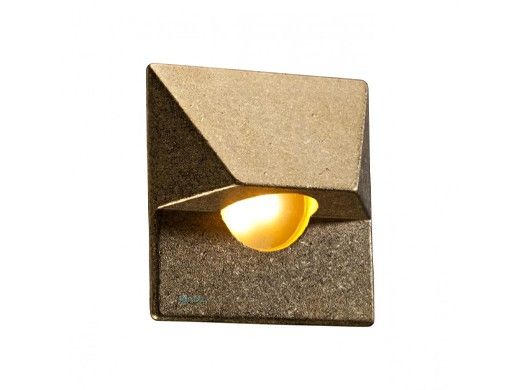 FX Luminaire MO 3LED Wall Light | Natural Brass | Zone Dimming | Square | MOZD3LEDSQBS