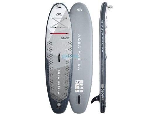 Aqua Marina Glow All-Around iSUP | Ambient Light System with Safety Leash | 10' 4"L x 31"W | BT-24GL