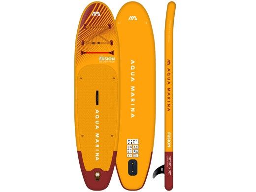 Aqua Marina All-Around iSUP | Aluminum Sports III Paddle with Safety Leash | Fusion - Before Sunset | 10' 10" x 32" | BT-23FUP
