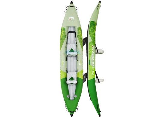 Aqua Marina Betta-412 Recreational Inflatable Kayak | Paddle Set Included | 2-Person | 13' 6" x 31" | BE-412