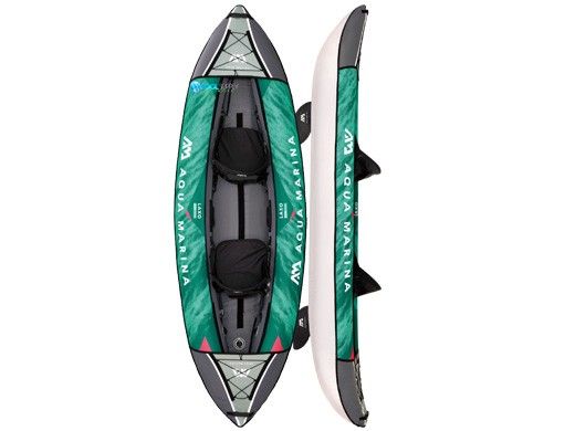 Aqua Marina Laxo-320 Recreational Inflatable Kayak | Paddle Set Included | 2-Person | 10' 6" x 37" | LA-320