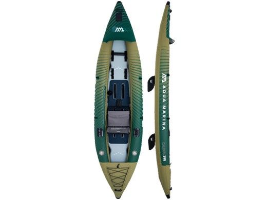 Aqua Marina Caliber Angling Inflatable Kayak | Paddle Not Included | 2-Person | 13' 1" x 39" | CA-398