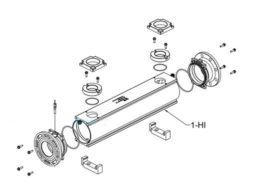 Raypak Indirect Heat Exchanger 1.0mm Titanium | 1-HI | 016973F