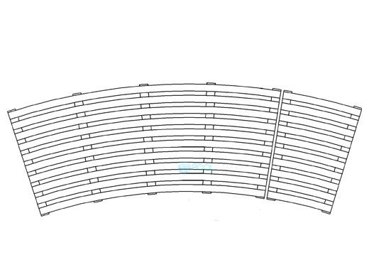 Neptune Benson Grate Radial Support | 12" White | PA-RS-12-WT 1002-5397