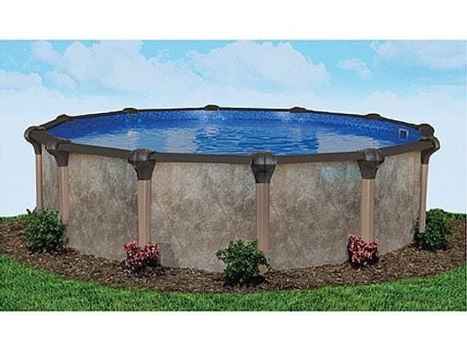 Coronado 8' Round Saltwater Friendly Above Ground Pool | Basic Package 54" Wall | 190211