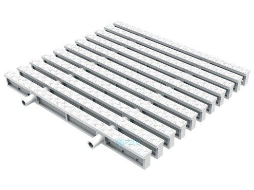 AquaStar 12" Perpendicular T-Bar Deck Drain | 20 Feet | Tan | TBAR12-20-130